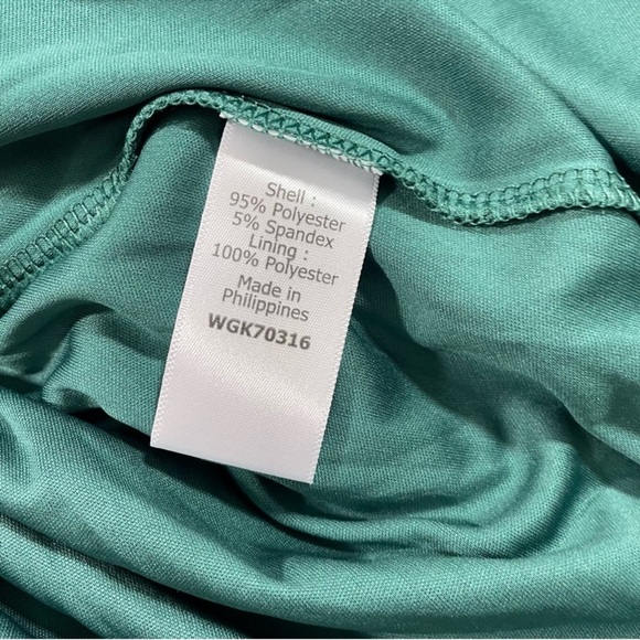 NWT 41 Hawthorn Women’s Belted Wrap Dress Green and White Print Size Small - Picture 10 of 14